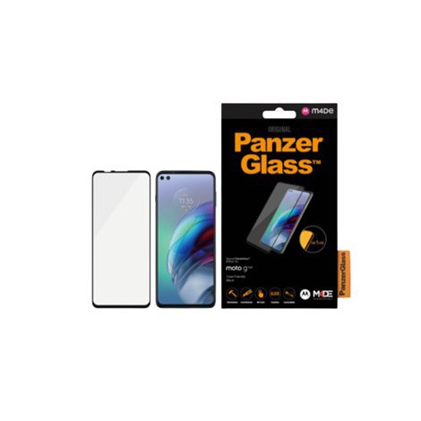 PanzerGlass | Screen protector - glass | Motorola Moto G100 | Tempered glass | Black | Transparent - 3